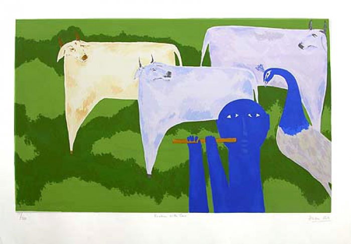 Krishna with cow