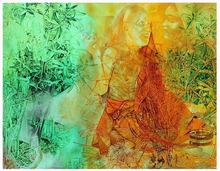 The Sage in a Enchanted Garden 
