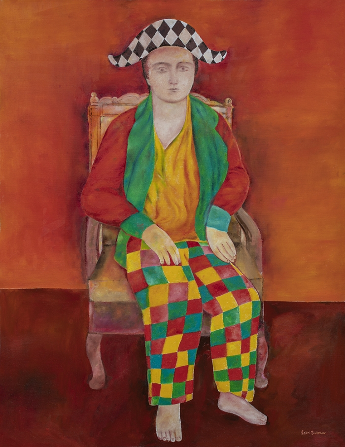 Evariste as Harlequin 