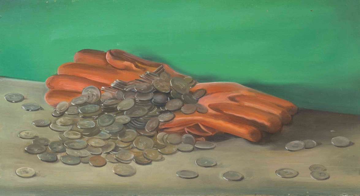 Coins and Rubber Gloves
