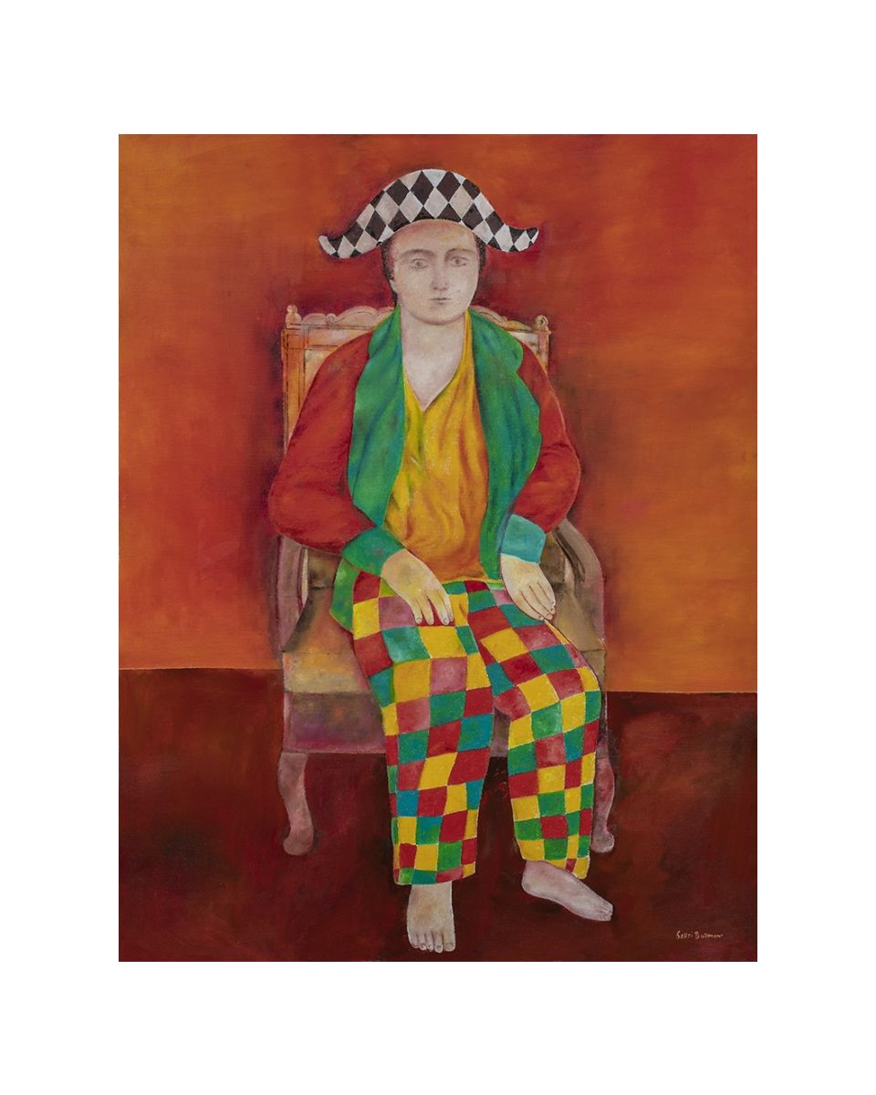 Evariste as Harlequin 