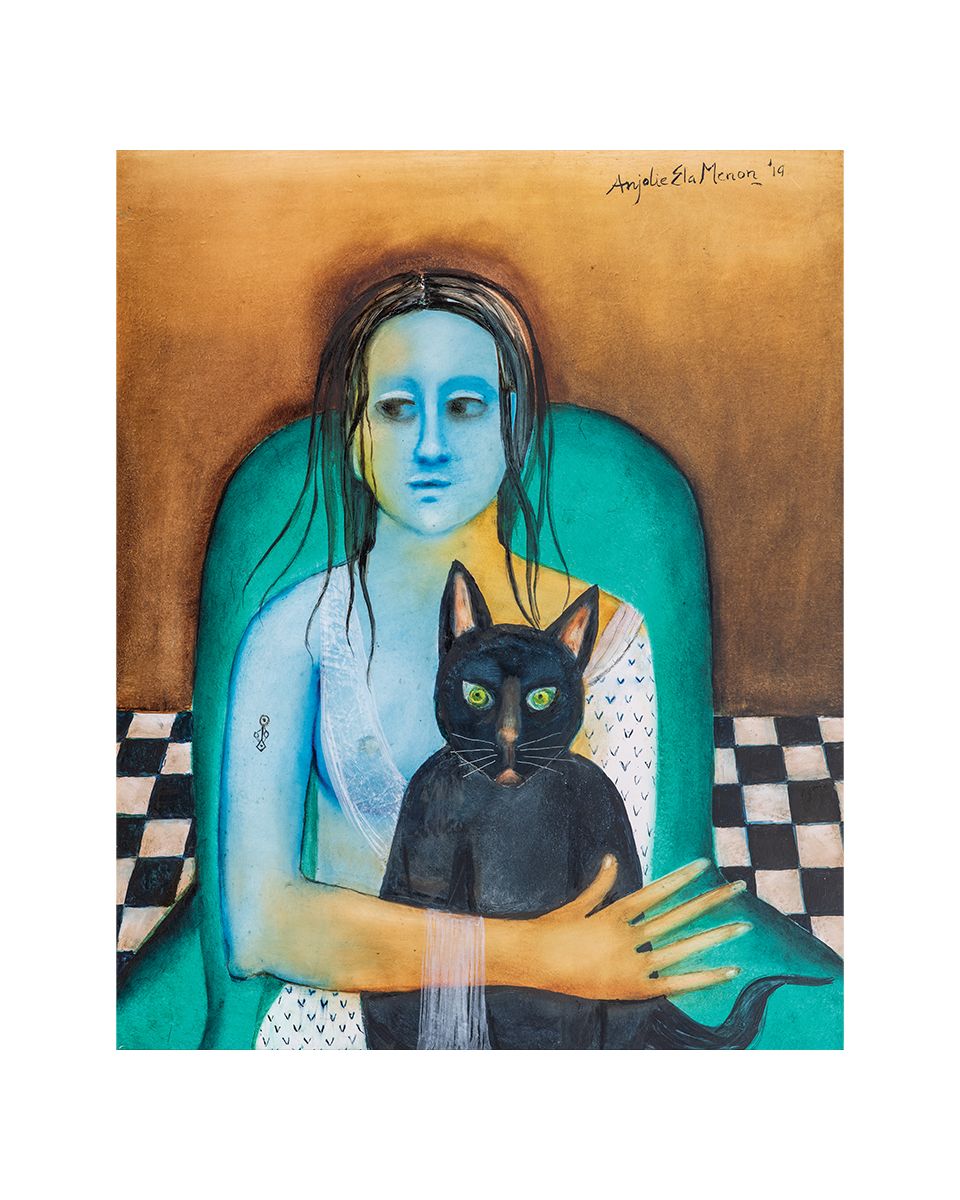 Woman with Cat