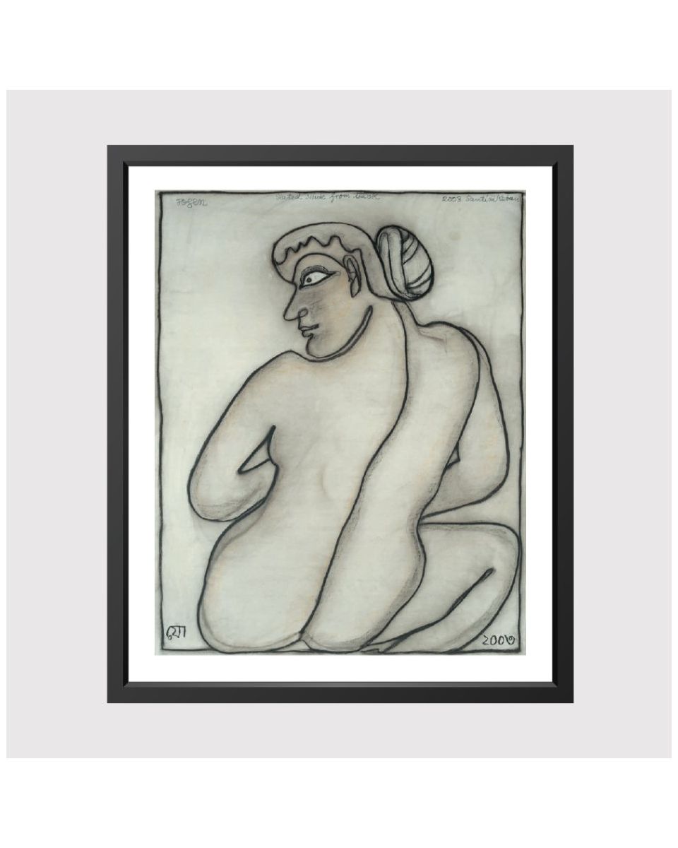 Seated Nude From The Back 