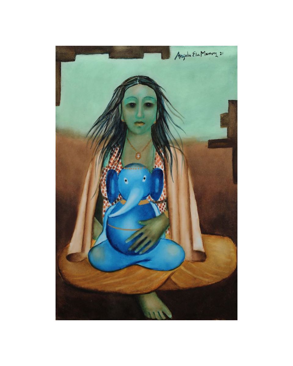 Parvati with Ganesh