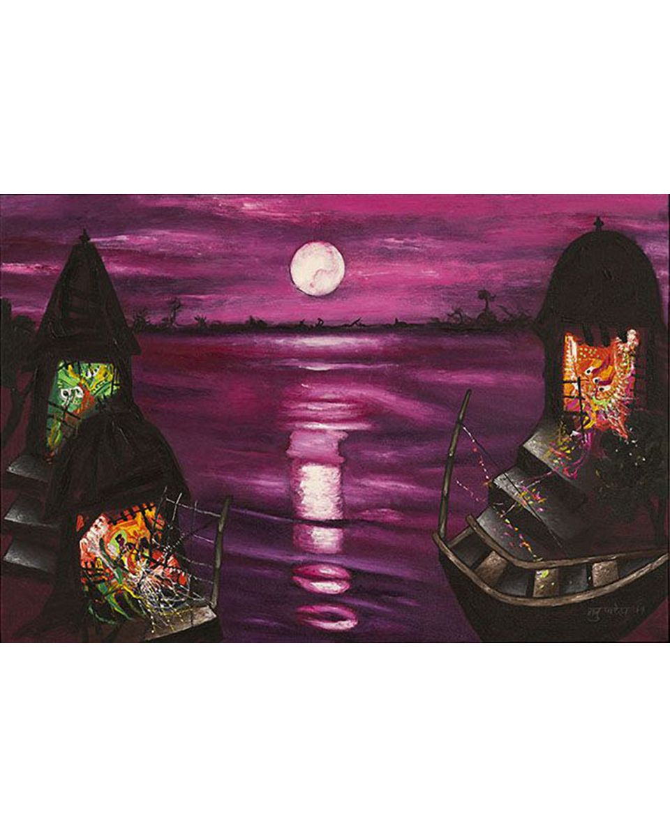 Moonlight with Temples