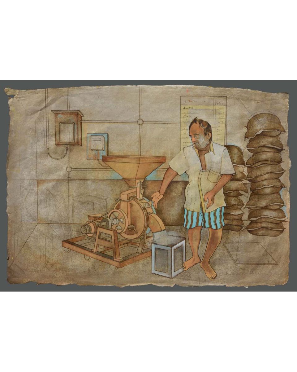 Man become white in a Flour Mill