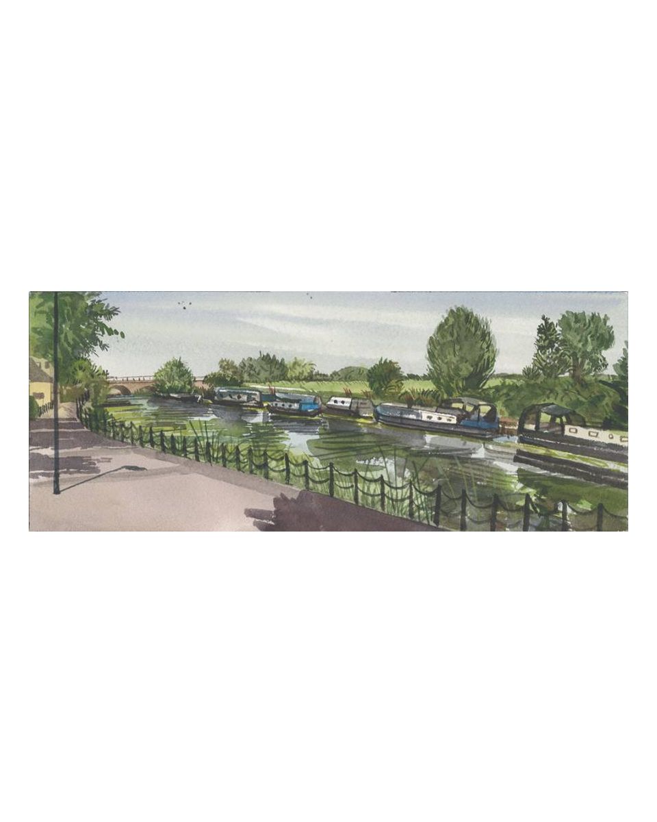 A Canal Near Springfield Park-2, London