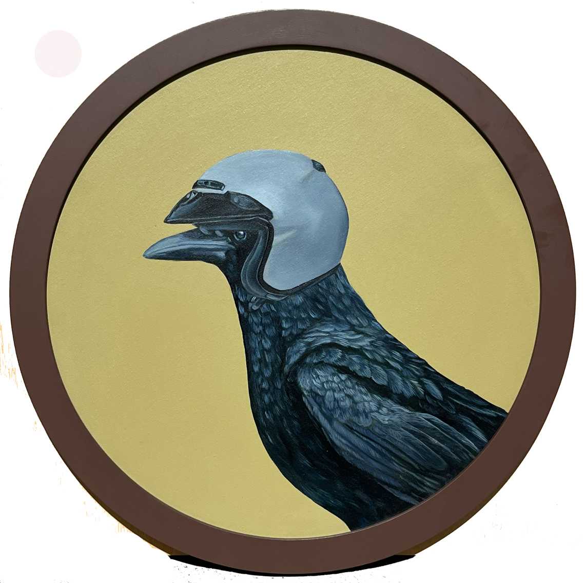 Crow with Helmet (Bird Series)