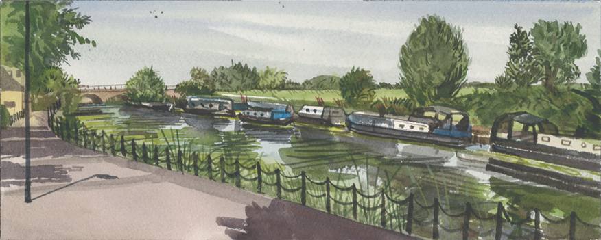 A Canal Near Springfield Park-2, London