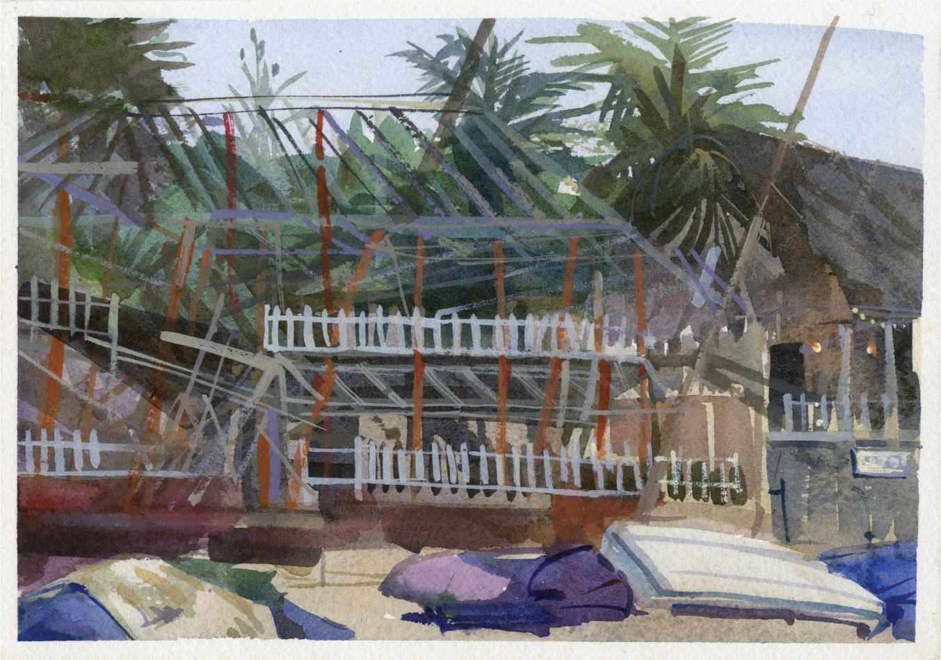 Ruins of a Beach Cafe, Varkala