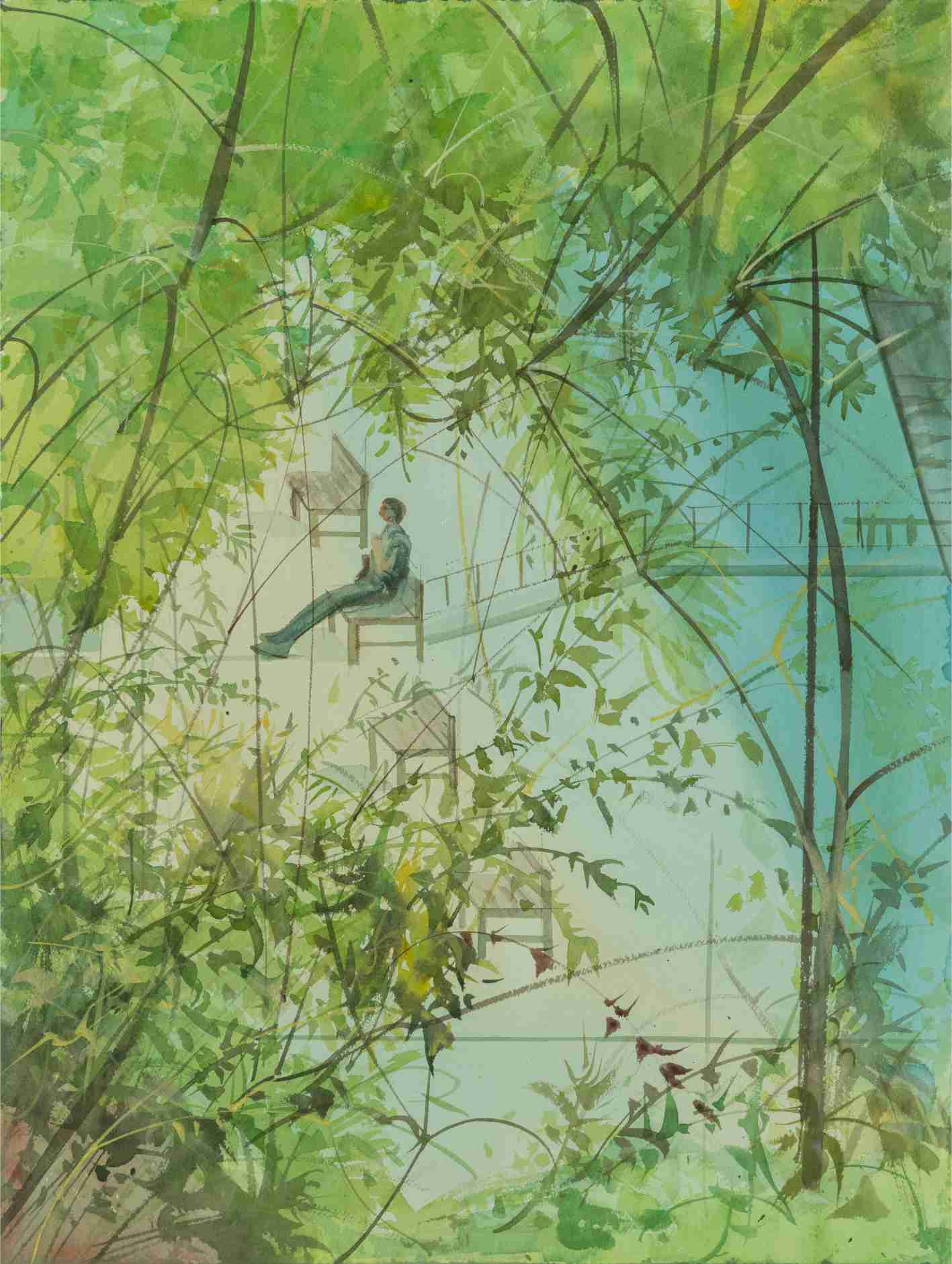 Sitting in a Park (First day in Tashkent)