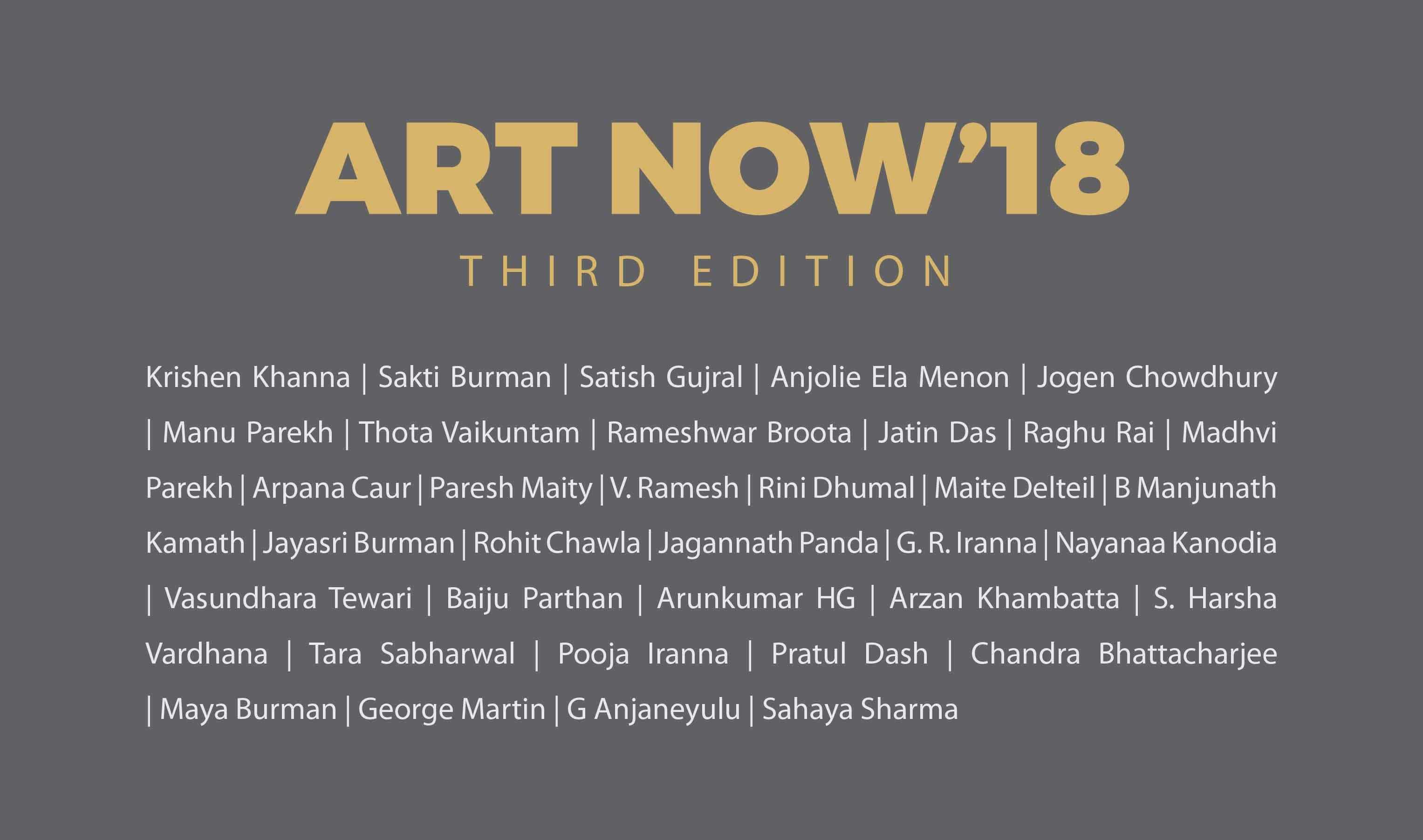 ART NOW' 18 |THIRD EDITION