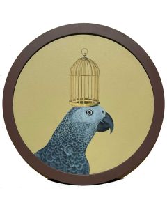 Parrot with Cage (Bird Series)